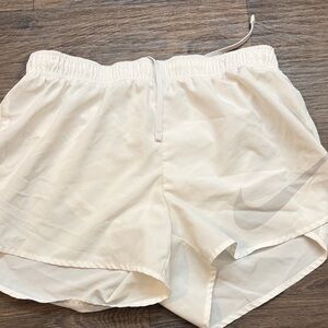 Nike Women's Cream Athletic Shorts